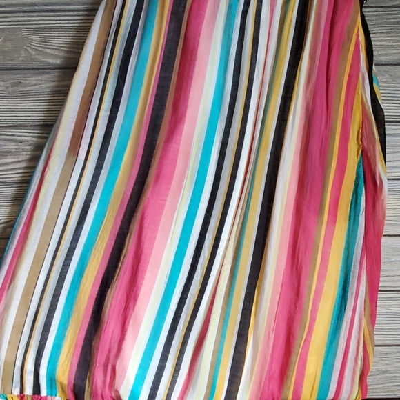 Pink Mint Stripe Maxi Dress - Picture 4 of 8